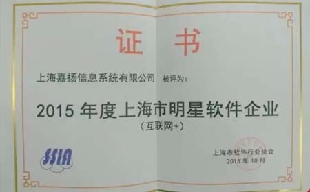 【捷报】鼎点注册荣获《上海市互联网+明星软件企业》前十强